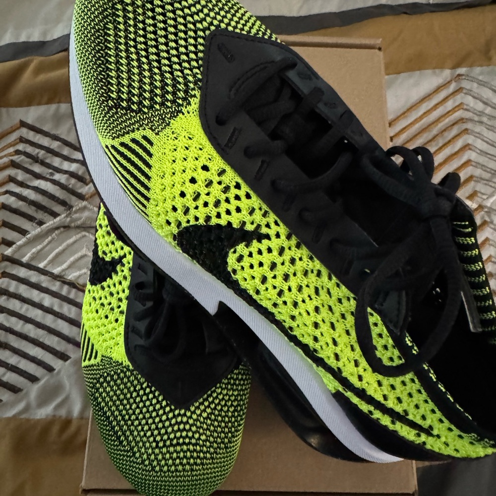 Nike Black and Neon Green Sneakers